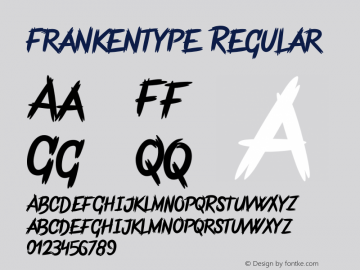 Frankentype Regular 1.000 Font Sample