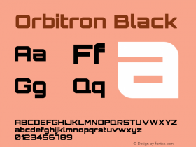 Orbitron Black 1.000图片样张