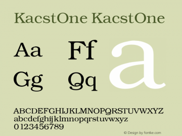 KacstOne KacstOne 1 Font Sample