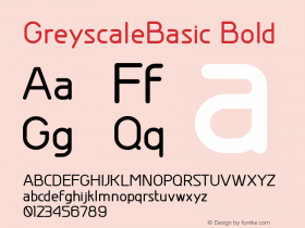 GreyscaleBasic Bold Version 001.000图片样张