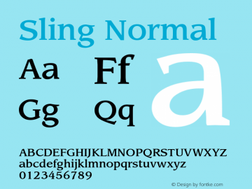 Sling Normal 2.0 Mon Aug 01 08:57:27 1994图片样张