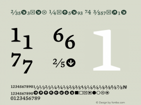 Mercury Numeric G4 Regular 001.000 Font Sample