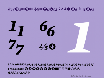 Mercury Numeric G2 Bold Italic 001.000 Font Sample