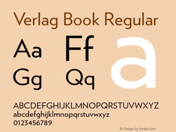 Verlag Book Regular Version 001.001图片样张