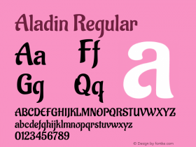 Aladin Regular Version 1.000图片样张