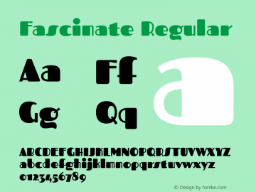 Fascinate Regular Version 1.000图片样张