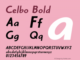 Celbo Bold Macromedia Fontographer 4.1J 00.10.17图片样张