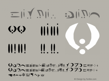 Vorlon Bold Version 1.00 Font Sample