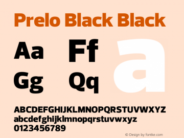 Prelo Black Black Version 1.0图片样张