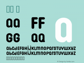 .  Version 1.000 2012 initial release Font Sample