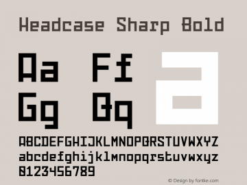 Headcase Sharp Bold Unknown图片样张