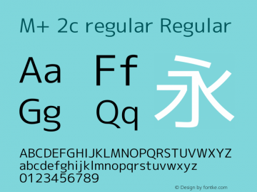 M+ 2c regular Regular Version 1.055图片样张