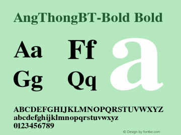 AngThongBT-Bold Bold mfgpctt-v4.7 Dec 22 2005图片样张