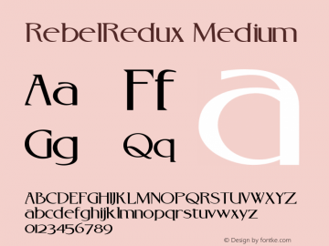 RebelRedux Medium Version 001.000图片样张