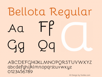 Bellota Regular Version 1.900;PS 001.900;hotconv 1.0.70;makeotf.lib2.5.58329 Font Sample