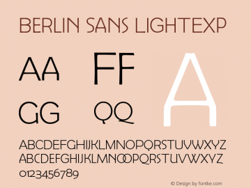 Berlin Sans Font Berlin Sans Light Exp Font Berlinsans Lightexp Font Berlin Sans Light Exp Version 001 000 Font Ttf Font Sans Serif Font Fontke Com