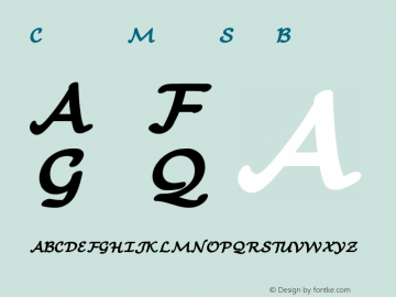 Computer Modern Sans Bold9pt Version 001.001图片样张