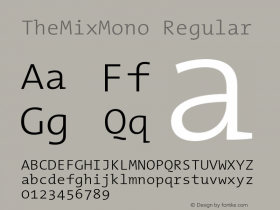 TheMixMono Regular 2.000图片样张