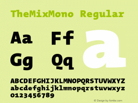 TheMixMono Regular 2.000图片样张
