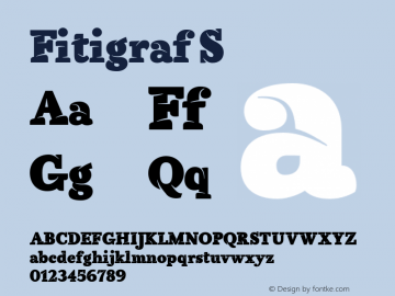 Fitigraf S 1.000 Font Sample