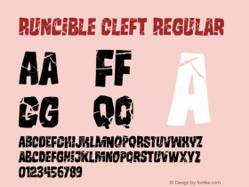 Runcible Cleft Regular Version 001.000图片样张