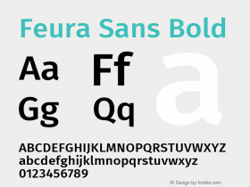 Feura Sans Bold Version 2.001图片样张