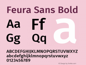 Feura Sans Bold Version 2.001图片样张