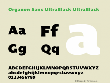 Organon Sans UltraBlack UltraBlack 002.002图片样张