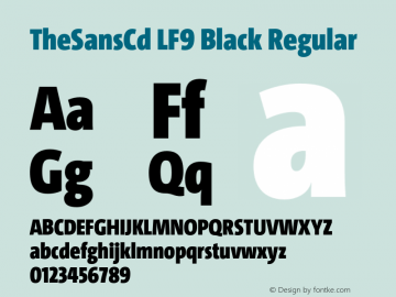 TheSansCd LF9 Black Regular Version 3.026图片样张