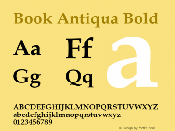 Book Antiqua Bold 001.006图片样张