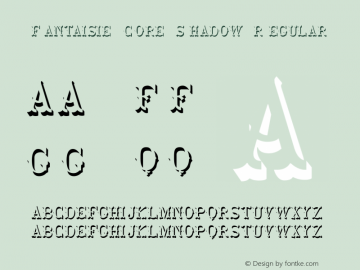 Fantaisie Core Shadow Regular 1.000 Font Sample