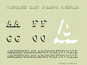 Fantaisie Cast Shadow Regular 1.000 Font Sample