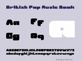 British Pop Music Book Version 1.00 April 3, 2012, Font Sample