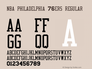 Philadelphia 76ers 2017–18 City Edition uniform and NBA Playoffs campaign -  Fonts In Use