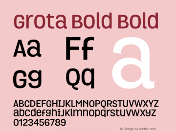 Grota Bold Bold 1.000图片样张