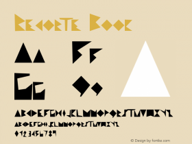 Recorte Book Version 1.000 Font Sample