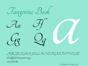 Tangerine Book Version 1.3图片样张