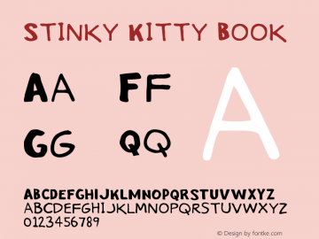 Stinky Kitty Book Version Macromedia Fontograp图片样张