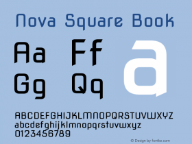 Nova Square Book Version 2.000 Font Sample