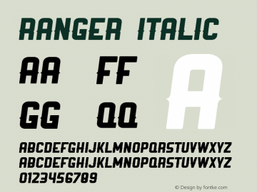 Ranger Italic Unknown图片样张
