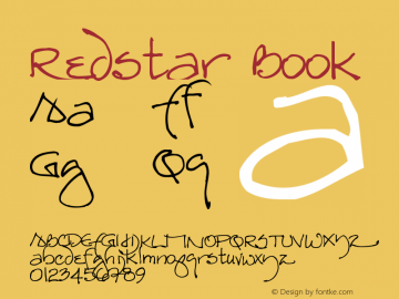 Redstar Book Version Macromedia Fontograp图片样张