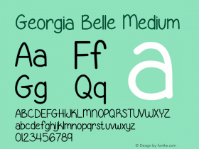 Georgia Belle Medium Version 001.000图片样张