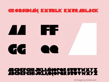 Grobsidian ExtBlk ExtraBlack Version 1.02 2011图片样张