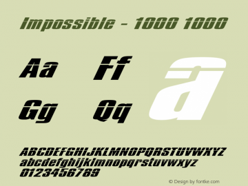 Impossible - 1000 1000 Version 1.5;图片样张