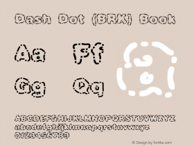 Dash Dot (BRK) Book Version 1.01 Font Sample