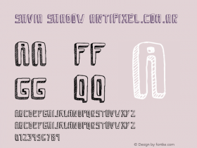 Savia Shadow ANTIPIXEL.COM.AR Version 1.00 February 23, 20 Font Sample