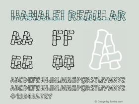 Hanalei Regular Version 1.000 Font Sample