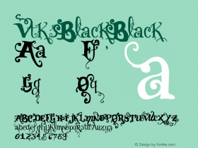 Vtks Black Black Version 1.00 September 4, 20 Font Sample