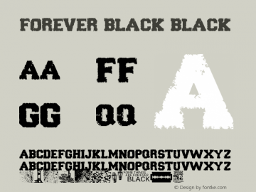 Forever Black Black Version 1.00 December 14, 20图片样张