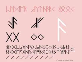 Elder Futhark Book Version 1.1 jcclark@csupomon Font Sample